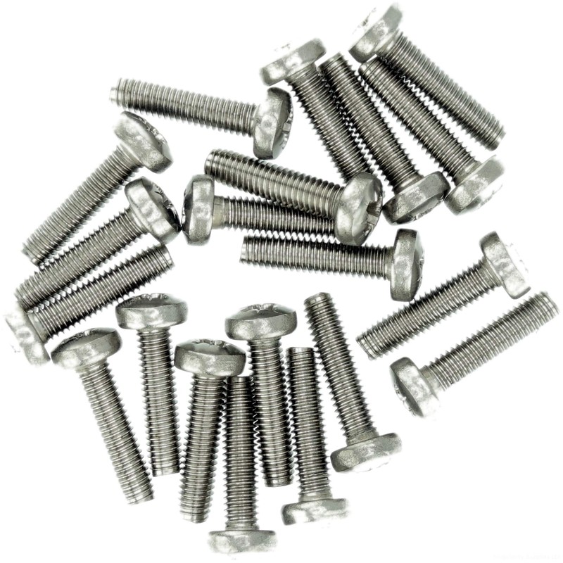 M6 (6mm x 25mm) Pozi Pan Thread Rolling Screw -