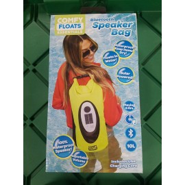 Comfy Floats Waterproof Solar Powered Bluetooth Speaker BTS - 10L Dry Bag - NEW