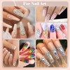 BELLEBOOST Nail Art Rhinestone Glue Gel&2 Boxes Flatback Gems Kit,