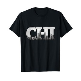 CHI Chicago City Skyline of Downtown Chicago, Illinois T-Shirt