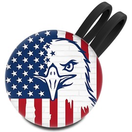 HKNR Funny Patriotic Golf Ball Marker with American Flag Magnetic Hat Clip - Golf Accessories Golf Gadgets for Golfers Golf Lovers (USA Flag - 2nd, 1)
