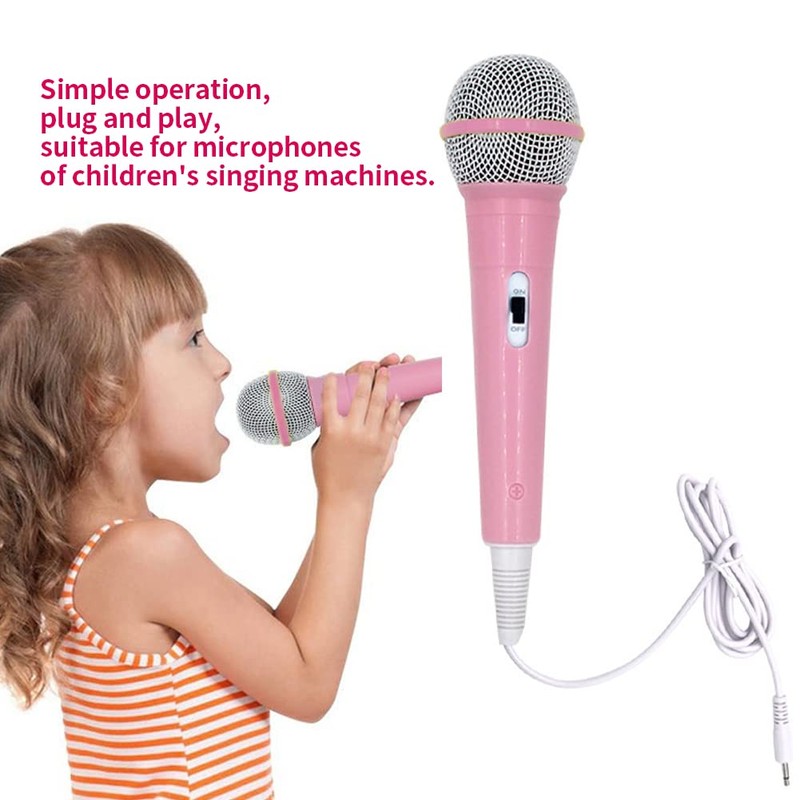 EKDJKK Wired Microphone, Portable Wired Dynamic Microphone 3.5mm Jack Lightweight