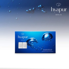 hyapur Hyaluronic ampoules 7 x 1.5 ml with highly concentrated hyaluronic acid for plump and firmer looking skin, for face, neck and décolleté