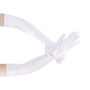 ONROCL Long White Satin Gloves 1920s the Great Gatsby Flapper