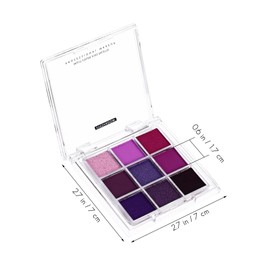 Healeved Matte and Glitter Eyeshadow Palette - 4 Pcs Eye Shadow Pallets for Women, 36 Make-Up Palettes, Blue, Purple, for Girls Make Up
