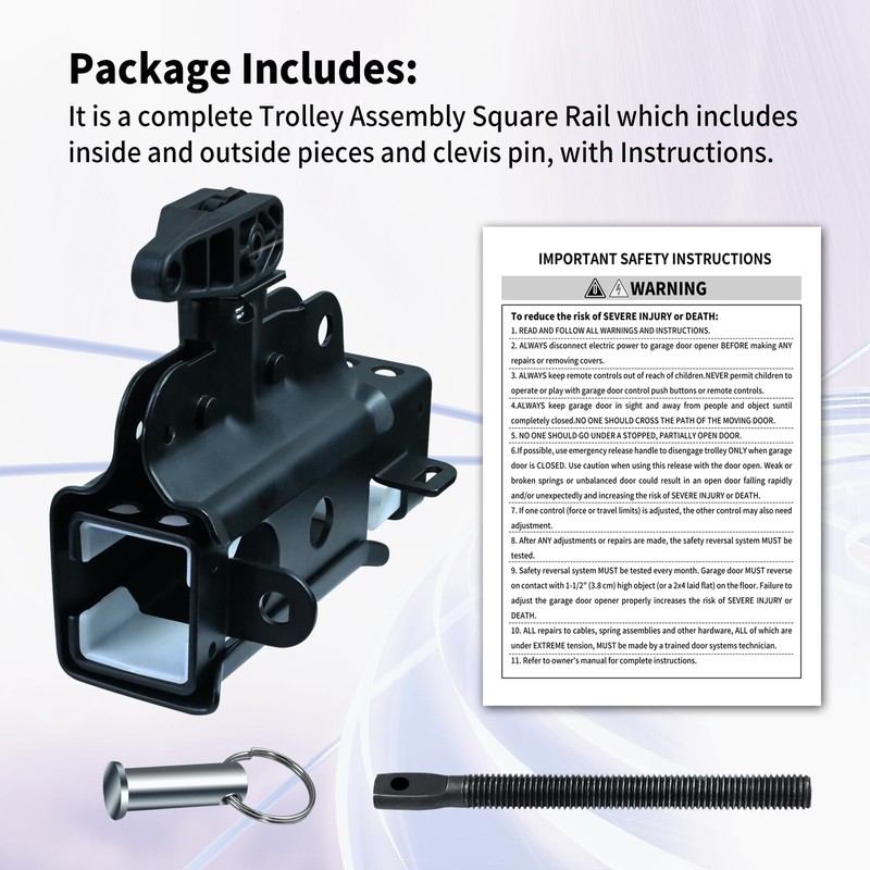 Vsttar 41C5141-1 & 41C5141-2 Garage Door Opener Trolley, Compatible with