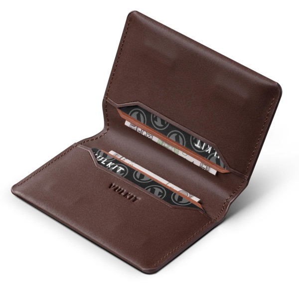 VULKIT Slim Minimalist Card Holder RFID Blocking Leather Credit Card