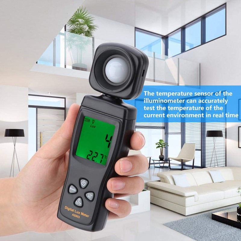 Digital LuxMeter Illuminometer Walfront SMART SENSOR AS803 Mini LCD Display