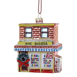 Cody Foster & Co NYC Bodega Blown Glass Hanging Ornament GO-9666