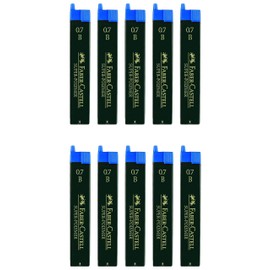 Faber-Castell Super Polymer Fine Leads (0.7 B, Quantity 10)