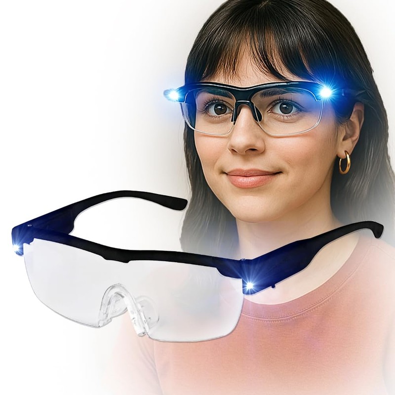 UV Lit Optical Glasses with LED Light – Multi-Purpose Sanitary