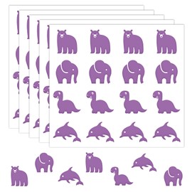 sodknow 80 Pcs UV Stickers for Sunscreen, Sunscreen Stickers Reapply Reminder Know When to re-Apply Sunscreen, UV Detection Stickers Waterproof, Sunny UV Patches Reminder, SPF UV Spots for Kids (Animal Style)