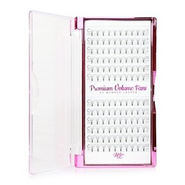 WL Wonder Lashes 6D False Eyelashes for Professional 0.07 Clusters, Pack of 120, C or D Curl, Cat Eye or Dramatic Effect, False Premium Volume for Eyelash Extension (D Curl, 11 mm)