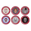 PORTAVASOS CALAVERA VICTORIA EN PAQUETE DE 6 PIEZAS