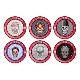 PORTAVASOS CALAVERA VICTORIA EN PAQUETE DE 6 PIEZAS