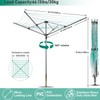 ISXACFF Umbrella Drying Rack Outdoor Umbrella Clothesline Rotary Retractable Clothes