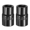 sourcing map 2pcs 6 Point Impact Socket 14mm Shallow Metric