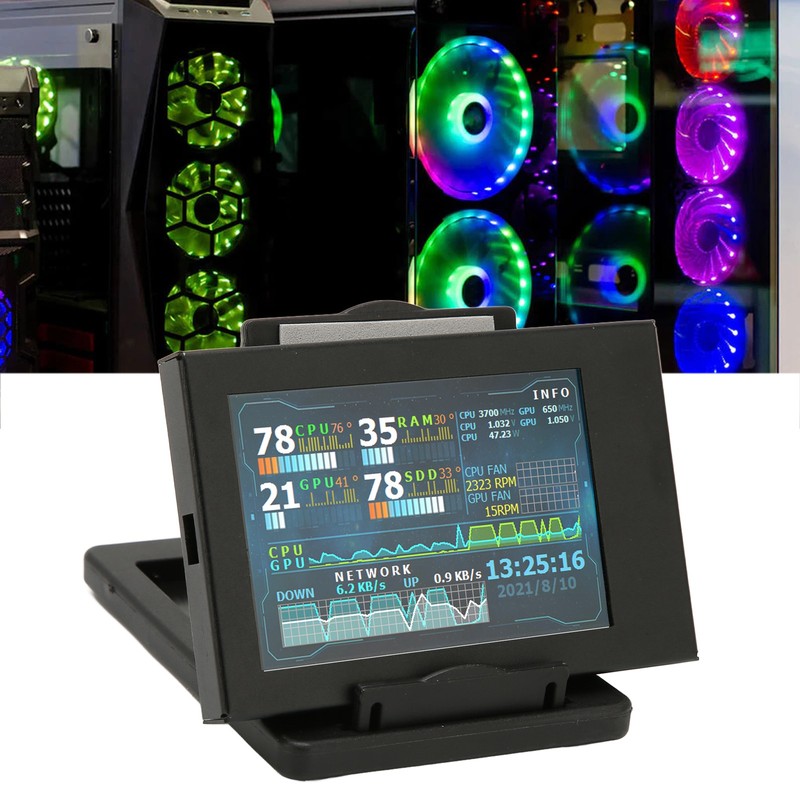 3.5in Computer Temp Monitor IPS USB Mini Screen AIDA64 PC