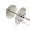 Gyros Yeros Barbecue Kebab Disc Plates (Set of 2) Stainless