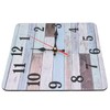 Wall Clock Industrial Style Silent Quartz Movement Density Board Large