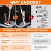 THINKWORK Grease Gun Coupler, 90° Degree Grease Gun Tips, Strong