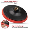 MOGRQAP Sanding Disc Polishing Pad Adapter 150mm Velcro Sanding Disc