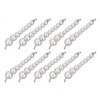 10Pcs Pearl Shoe Chains Polished ABS Resin Metal Buckle Widely