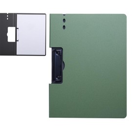 SANJAOYEE Binder a4 Bi-Fold Clipboard Multifunction Vertical Horizontal Outdoor Clipboard File Board Binder File Conference Pad Clip File Loose Leaf Binder (Green)