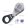 10x Foldable Pocket Magnifier Loupe with UV and LED Light