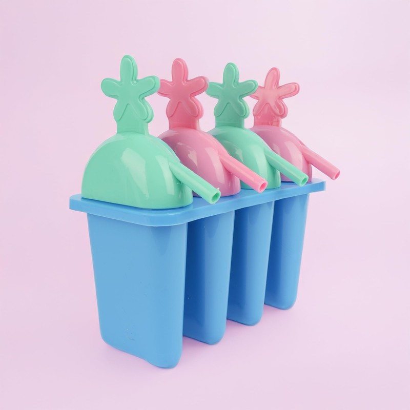 Ice Lolly Moulds, Healthy Refreshing Fruit Treat Maker with Sticks