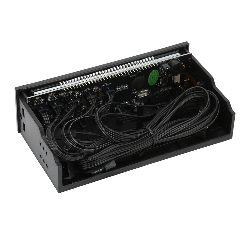 Computer Temp Monitor PVC Lens Panel Display 5 Sets Fan