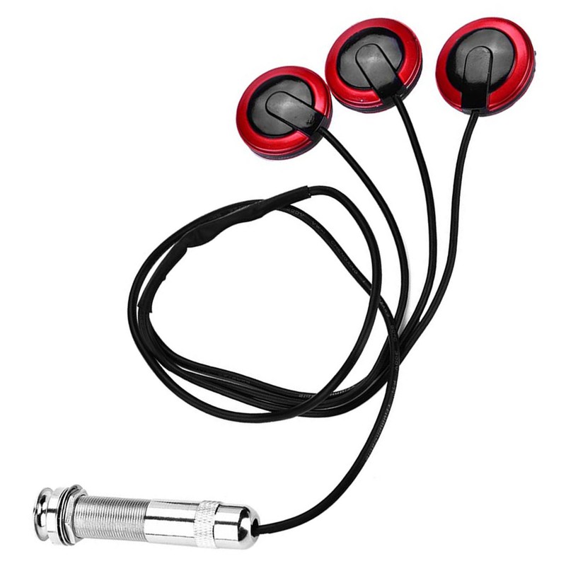 Self adhesive Piezo Transducer Microphone Pickup with Endpin Jack for