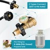 Aekops 100 lb Propane Tank Adapter, Propane Gauge for 100