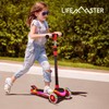 Lifemaster 3-Wheel Kids Scooter with Multi-Color Lights on Deck &