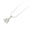 925 Sterling Silver Trinity Knot Pendant on Snake Chain, Sterling