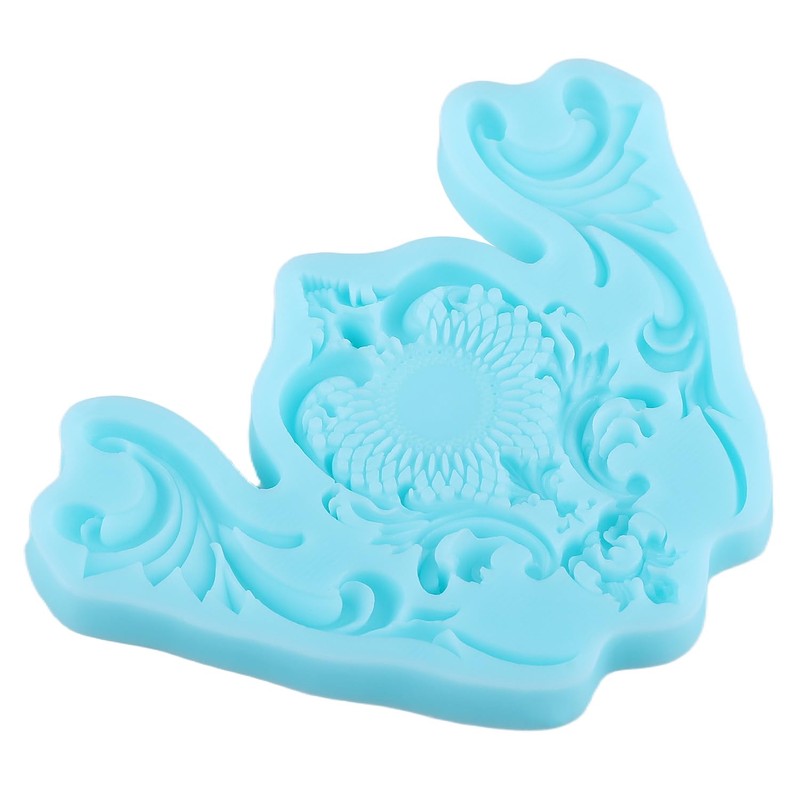 Baroque Style Silicone Molds Curlicues Scroll Lace Fondant Molds