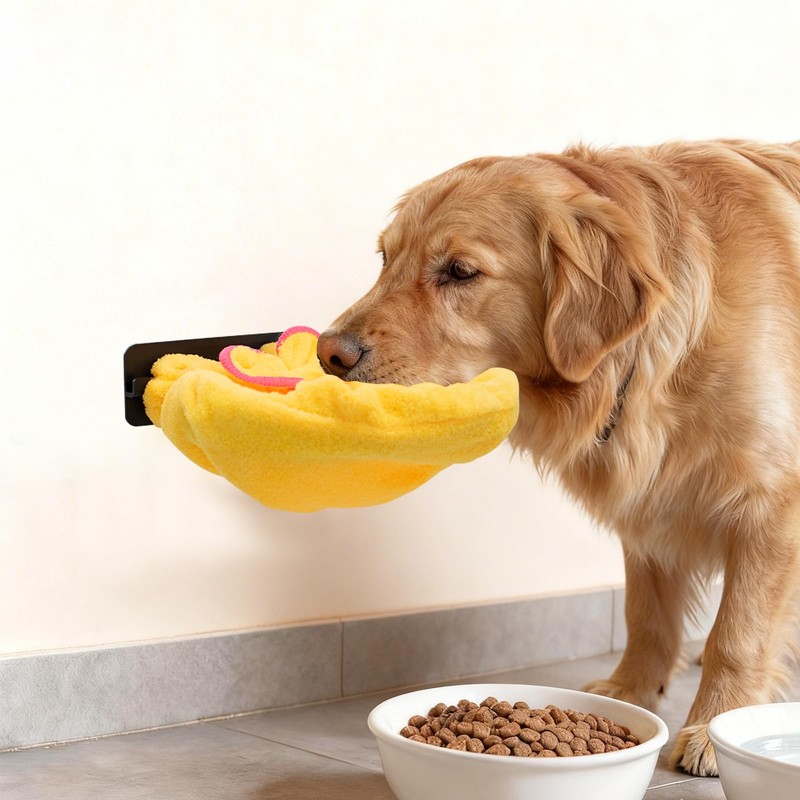Cuyacili Asciugamano per cani con supporto da parete per asciugare