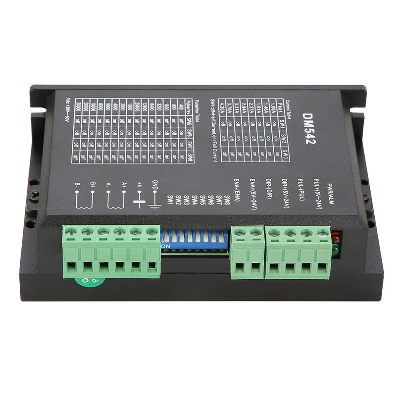 Nema 17/23 Stepper Motor Driver, DM542 2-Phase Stepper Motor Driver