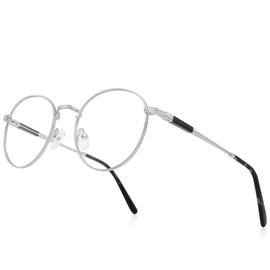 RB.Pilot Round Reading Glasses for Women Men Vintage Retro Blue Light Blocking Computer Readers