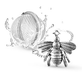 TeaSanavie Handmade Honey Bee Tea Infuser - Strainer for Loose Leaf Tea & Spices