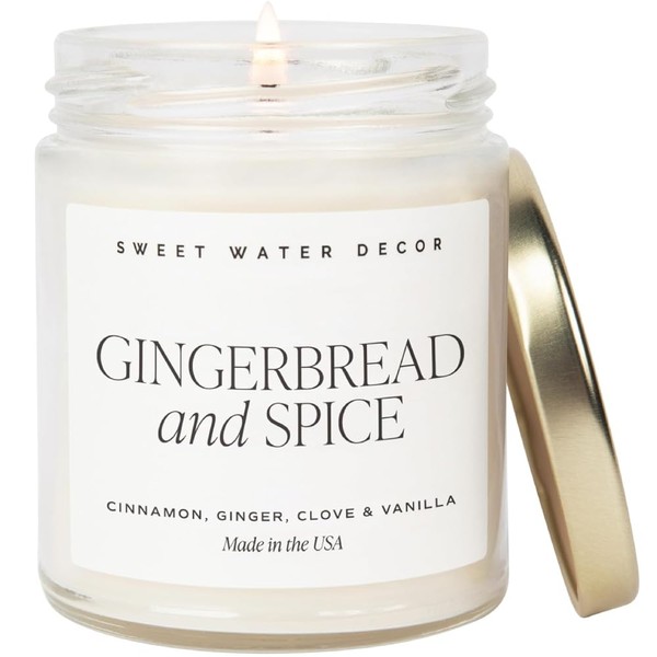 Sweet Water Decor Gingerbread and Spice Candle - Orange, Lemon,