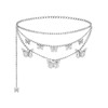Chain Belts Multilayer Butterfly Waist Chain Adjustable Waist Belt for