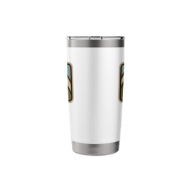 Nature Mountains Tent Camping Design Stainless Steel Insulated Tumbler