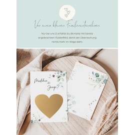 JoliCoon Scratch Card Gender Reveal ‘Es wird ein Junge’, Gender Reveal Party, Boy or Girl
