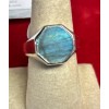 Natural Creations mens sterling silver ring Size 9 Labradorite