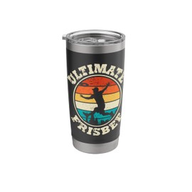 Retro Ultimate Frisbee Player Men Women Vintage Flying Disc Stainless Steel Insulated Tumbler