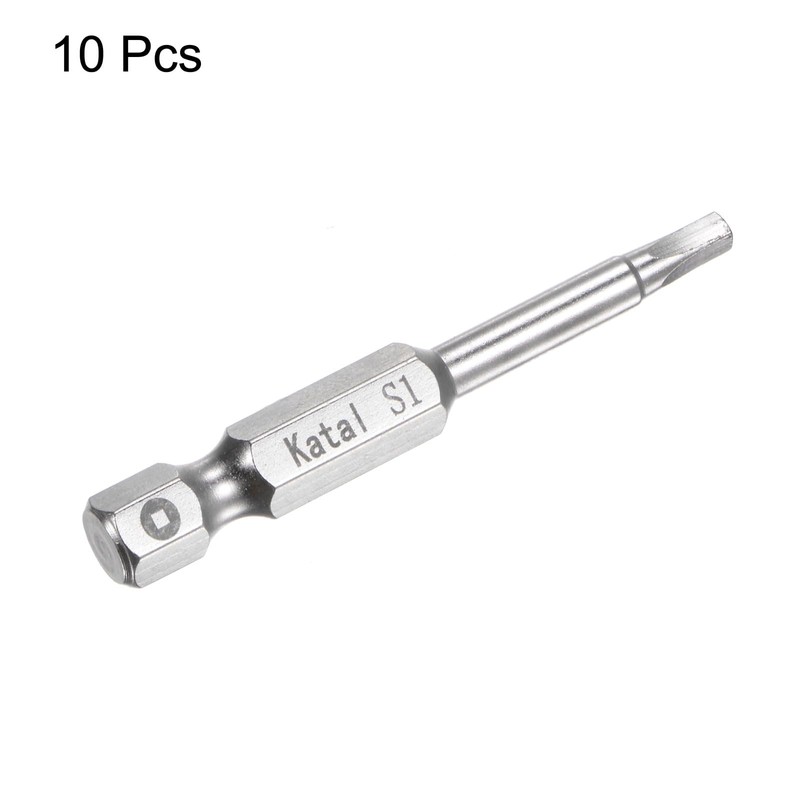 QUARKZMAN Pack of 10 S1 Square Bit 1/4 Inch Hex