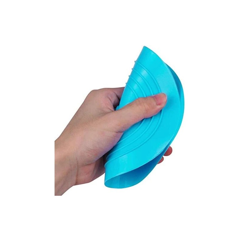 tifanso Teal Aqua Universal Sink Stopper Cover Flat Silicone Drain