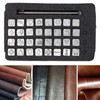 Leather Stamping Tools with Rubber Hammer, 71 PCS Leather Different
