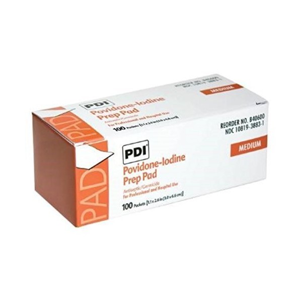 131912BX - PVP Prep Pad PDI 10% Strength Povidone-Iodine Individual